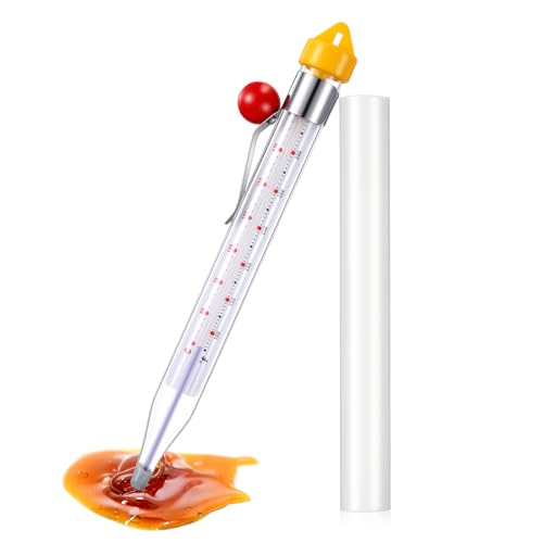 1 Pcs Candy Thermometer with Pot Clip 8"