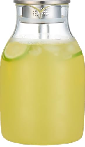 68 Oz Borosilicate Glass Pitcher with Lid