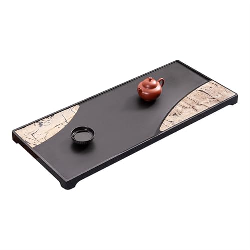 Tea Set Natural Whole Ebony Stone Home Office Modern Drainage Tea Table High