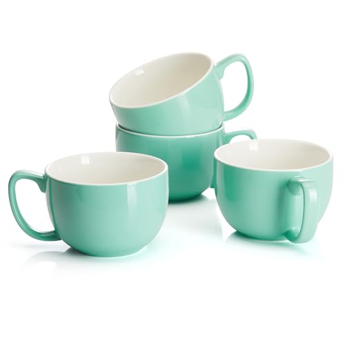 16oz Large Coffee Mugs Set of 4 (4 Count)