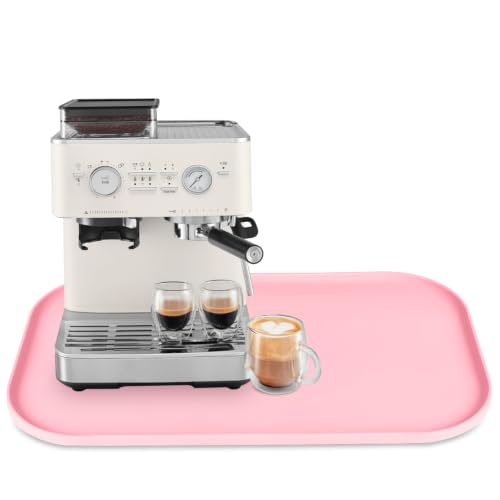 Silicone Coffee Maker Mat with Lip for Countertops