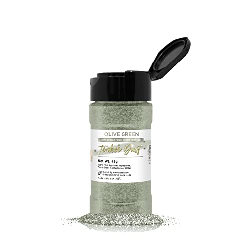 Olive Green BAKELL Edible Glitter