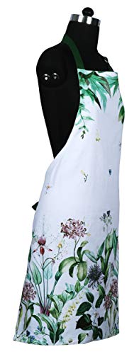 Cotton kitchen Aprons with Adjustable Strap & Waist Ties for Baking Cooking Gardening Spring Apron