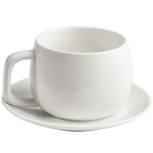 Porcelain Coffee Cup with Saucer 270ml (10.99 Count)