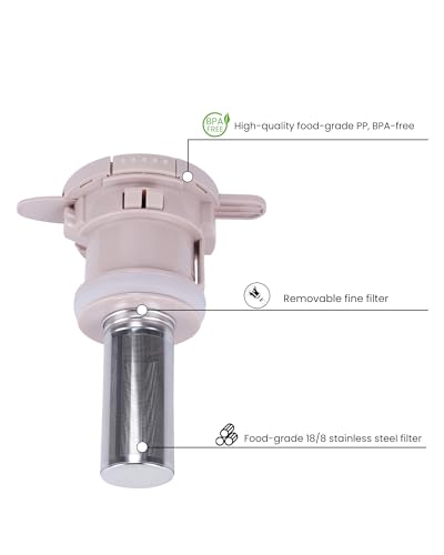 Stainless Steel Thermal Coffee Carafe Lid With Tea Infuser