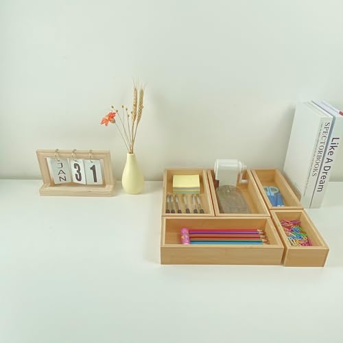 bamboo drawer organizer Set