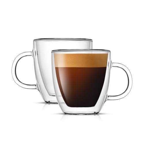 Savor Double Wall Insulated Glasses Espresso Mugs (2 Count)