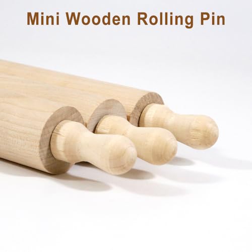 6 Pack 7" Mini Unfinished Wood Roller Tiered Tray Decor (6 Count)