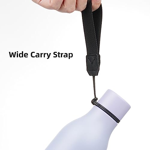 18 oz Insulated Stainless Steel Metal Water Bottle with Strap