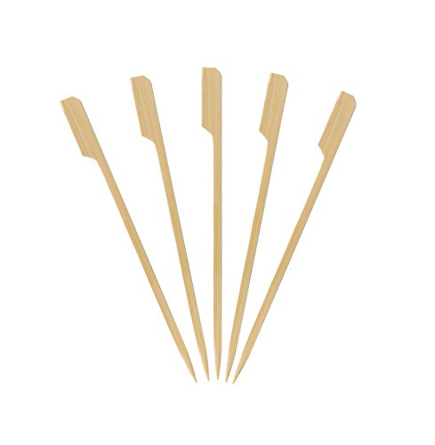 200 Count KingSeal Natural Green Bamboo Wood Paddle Picks
