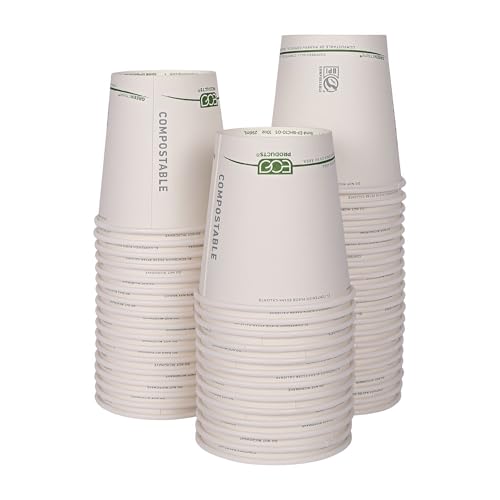 GreenStripe Disposable Paper Hot Cups (1000 Count)