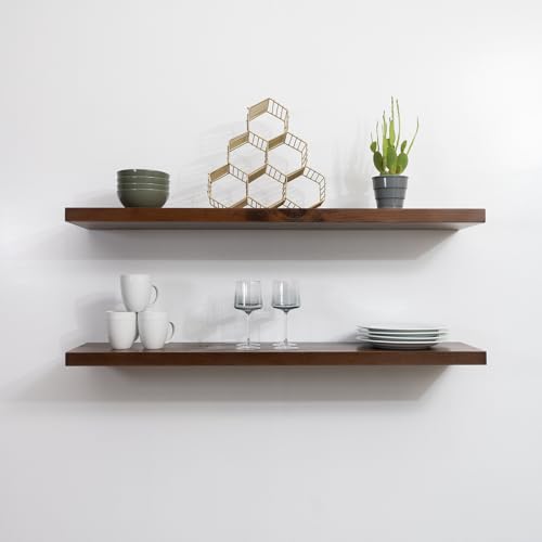 URBANDI Rustic Floating Shelves (2 Count)