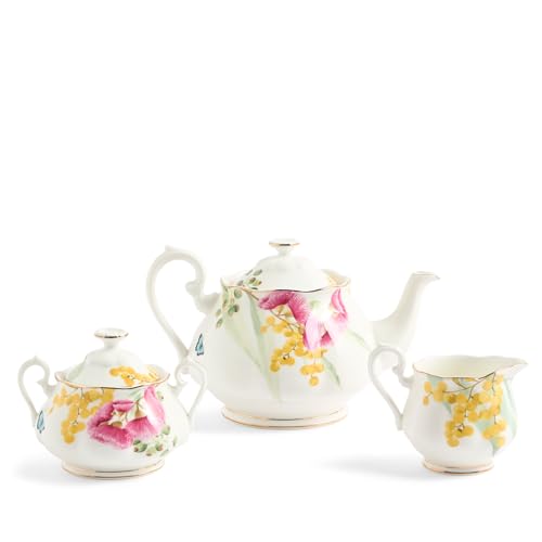 Miranda Kerr Australiana Teapot Sugar Cream White 3PCS (3 Count)