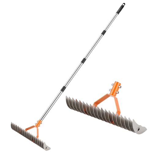 62" Adjustable Thatch Rake