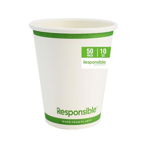 Certified Compostable 10 oz Paper Cups (10 Count)