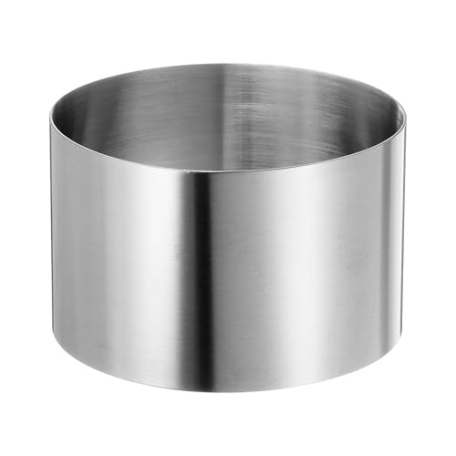 Round Cake Ring 3.14 x 2 Inch Seamless Stainless Steel Pastry Mousse Dessert Ring Mirror Coating for Baking Cooking Making Tool