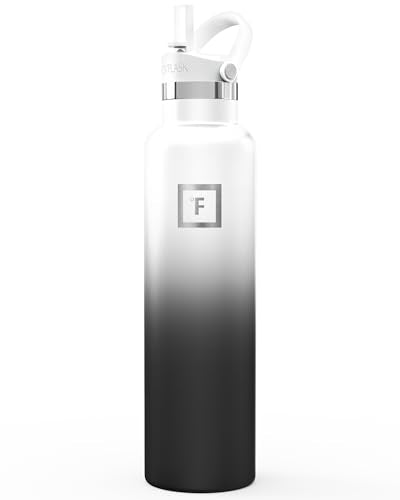 24 oz Narrow Mouth Water Bottle with Straw