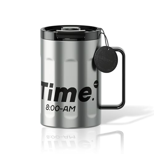 18 oz Stainless Steel Insulated Coffee Mug with Handle and Lid