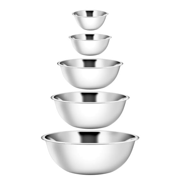 Stainless Steel Mixing Bowls Set of 5