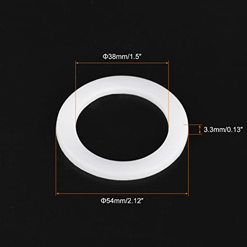 Gasket Seal Coffee Maker White Silicone Ring Replacement 38x54x3.3mm for 2