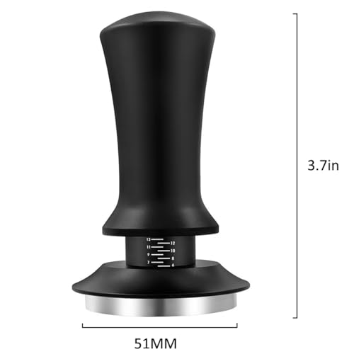 51mm Adjustable Spring Loaded Espresso Tamper Set