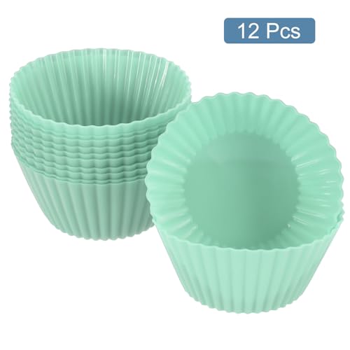 12Pcs Silicone Cupcake Liners