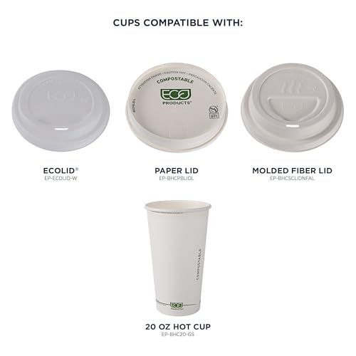GreenStripe Disposable Paper Hot Cups (50 Count)