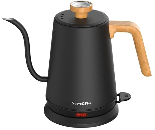 Electric Gooseneck Kettle with Thermometer