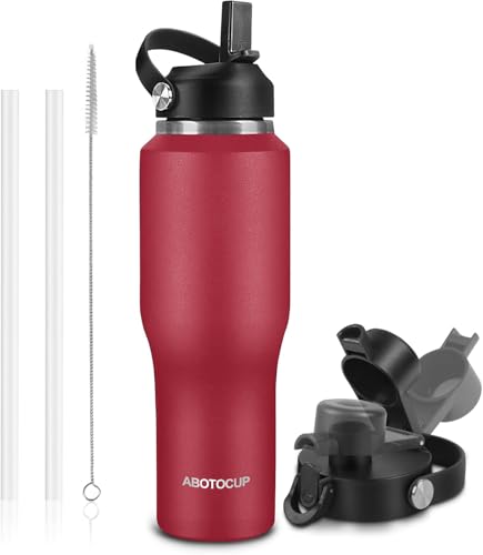 Insulated Water Bottle 40oz with Straw