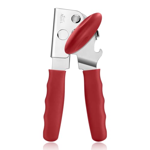 Heavy Duty Hand Can Opener with Comfortable Grip for Seniors