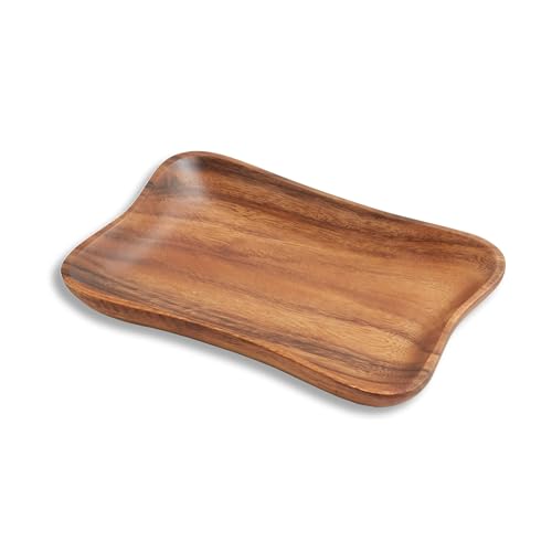 Woodard & Charles Acacia Wood Medium Pinched Serving Tray (24 Count)