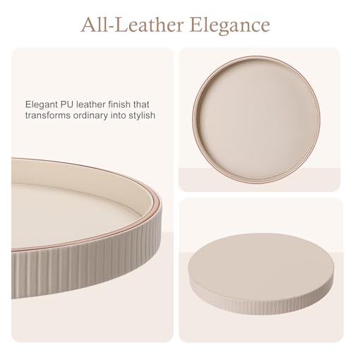 12" Round Decorative Tray for Coffee Table