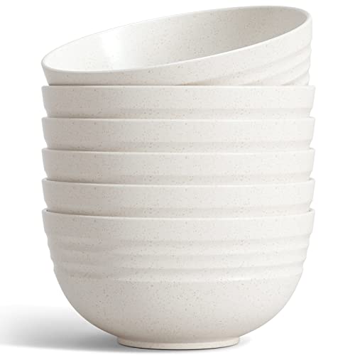 Non Ceramic】 68 Oz Salad Bowls (6 Count)
