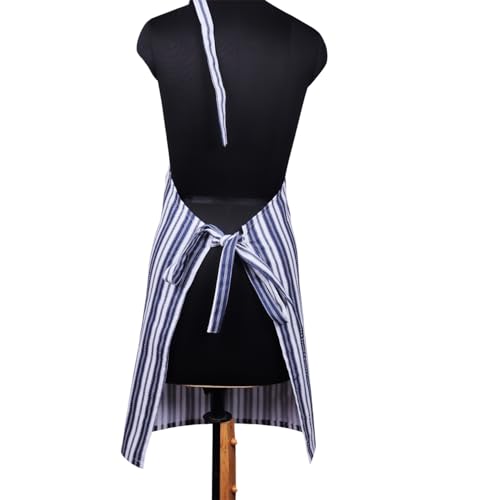 Cotton Aprons for Women with Pockets Adjustable Strap and Waist Ties Reusable Printed Aprons for Baking