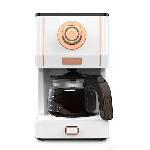 Retro Style Coffee Machine with 25 Oz Glass Coffee Pot