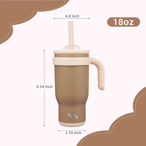 18 oz Tumbler with Handle and Straw