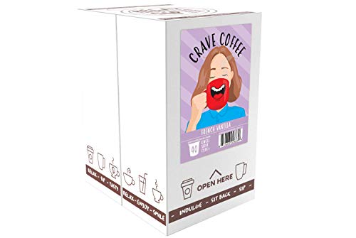 Flavored Coffee Pods Compatible with 2 K (40 Count)