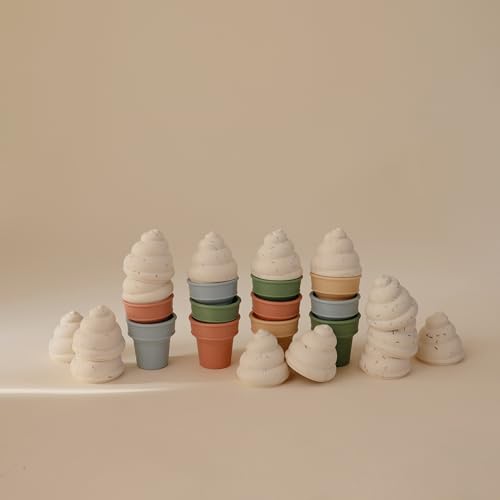 Silicone Mix and Match Ice Cream Toy 4 Pack (4 Count)