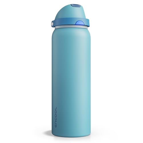 Insulated Water Bottle with Straw