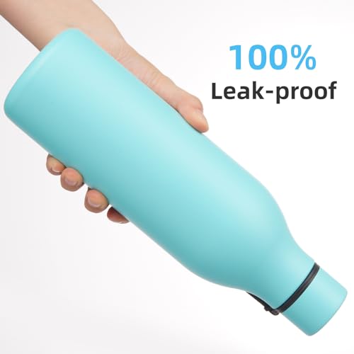 25 oz Insulated Stainless Steel Metal Water Bottle with Strap