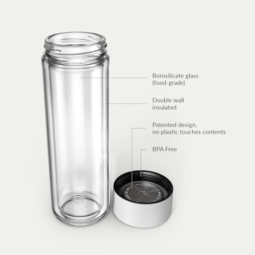 Glass Multi Tea Infuser Bottle 14oz