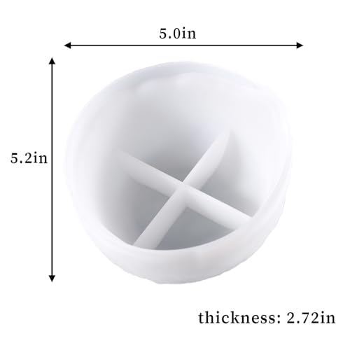 Bowl Resin Storage Box Silicone Mold Unique Container Jewelry Holder Candle Vessel Epoxy Resin Concrete Cement DIY Art Craft Trinket Jar Dish Plant Pot Table Home Decor