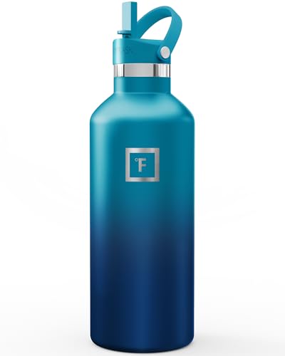 32 oz Narrow Mouth Water Bottle with Straw