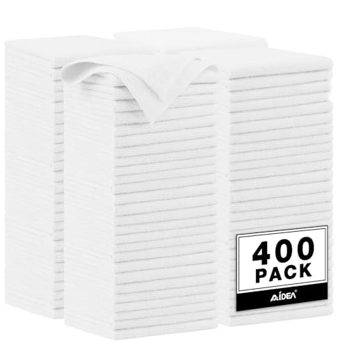 Microfiber Cleaning Cloth White (400 Count)