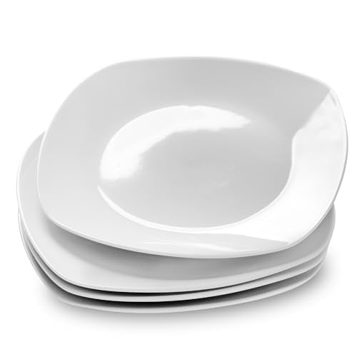 Ceramic White Dinner Plates Set of 4 (4 Count)