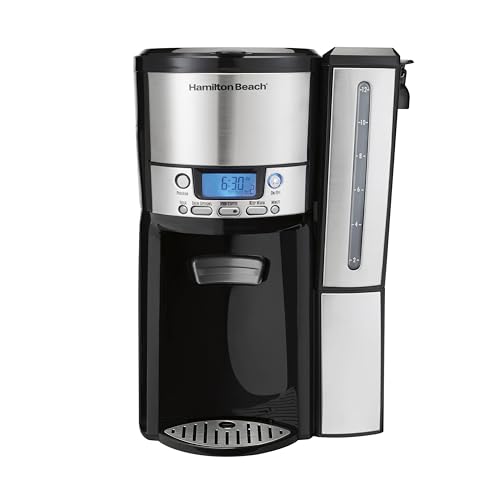 One Press Programmable Dispensing 12 Cup Coffee Maker with Internal Coffee Pot