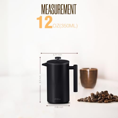 304 Grade Stainless Steel French Press 12 Oz