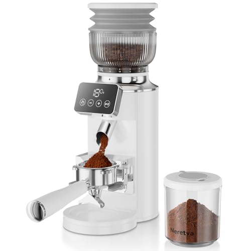Stainless Steel Espresso Grinder with Portafilter Holder