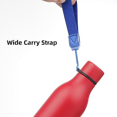 18 oz Insulated Stainless Steel Metal Water Bottle with Strap