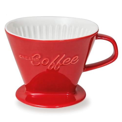 XXL Porcelain Coffee Dripper Red